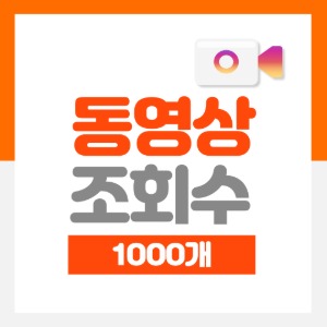 동영상 조회수 1000개
